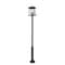Z-Lite Rainer 5 Light Outdoor Post Mounted Fixture, 15.5in. W x 122in. H, Black 5015PHXLR-5010P-BK - alternate 1